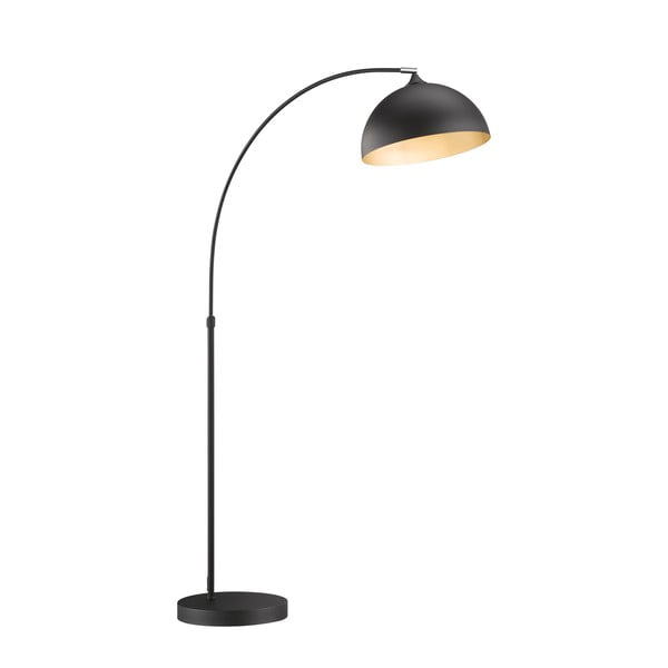 Lampada da terra nera con paralume in metallo (altezza 200 cm) Leitung - Fischer & Honsel