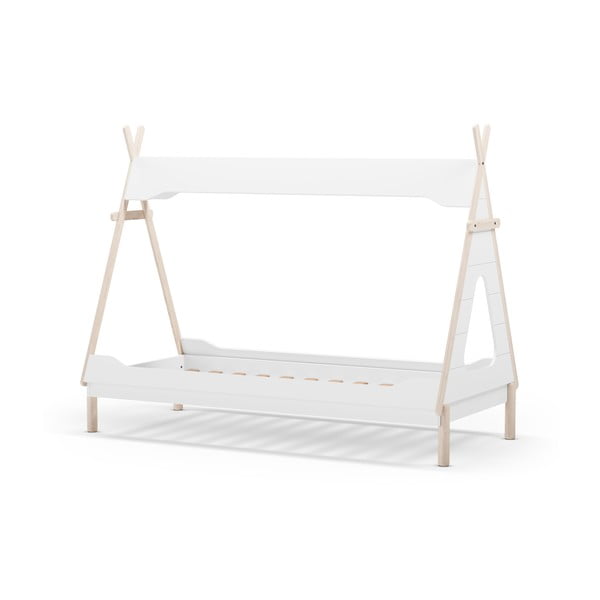 Letto per bambini in legno di pino bianco 90x190 cm Nora - Marckeric