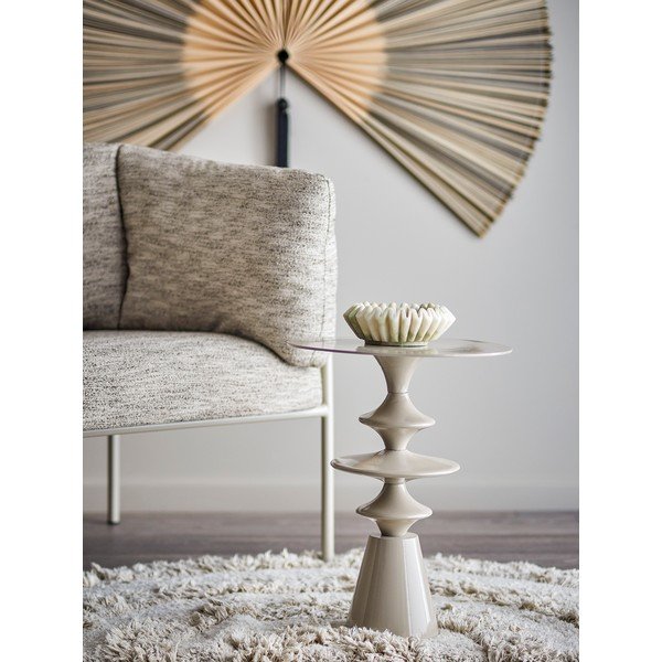 Tavolino rotondo in alluminio ø 35,5 cm Samio – Bloomingville-image-1