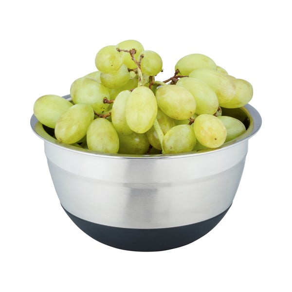 Ciotola in acciaio inox con fondo antiscivolo , 600 ml Black Outdoor Kitchen Aru - Wenko-image-1