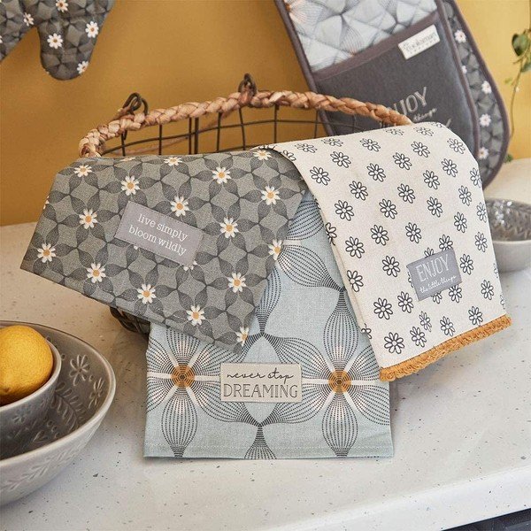 Set di strofinacci con grembiule e guanto da forno Purity - Cooksmart ®-image-2