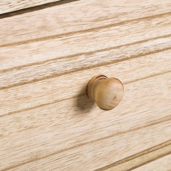 Comodino in legno esotico di colore naturale Natural Way - Casa Selección-image-3