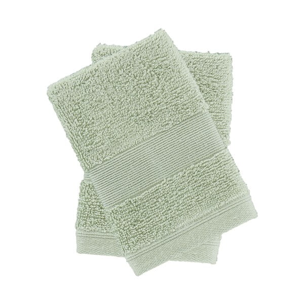 Set di asciugamani tipo terry verdi in cotone 2 pz 30x30 cm Anti-Bacterial – Catherine Lansfield