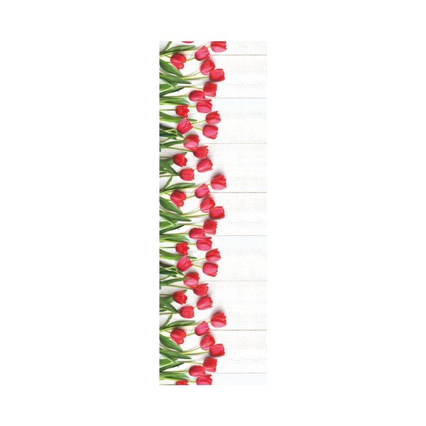 Runner Webtappeti Tulipani ad alta resistenza, 58 x 240 cm - Floorita-image-1