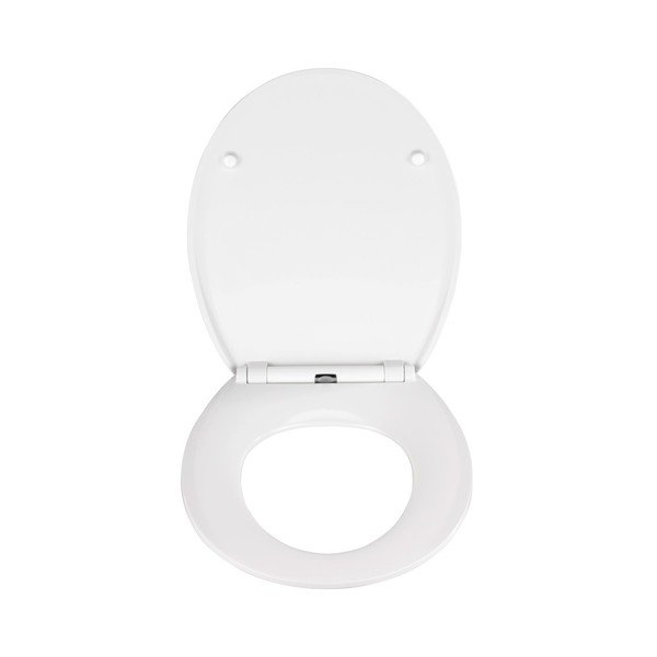 Sedile per wc bianco con chiusura facilitata Mora, 44,5 x 37 cm - Wenko-image-2