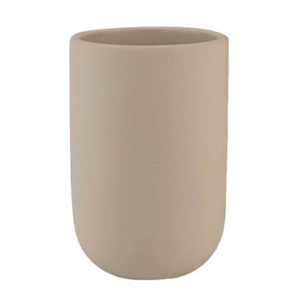 Tazza in ceramica color crema per spazzolini da denti Lotus - Mette Ditmer Denmark