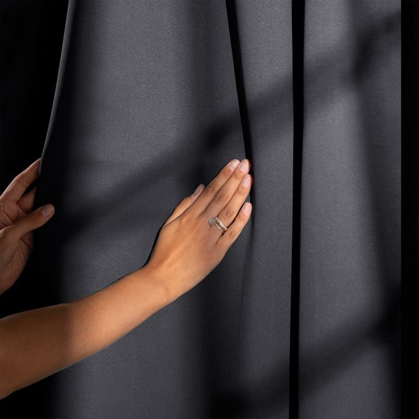 Tenda parzialmente oscurante grigio scuro 140x270 cm Kierra – Restilo-image-1