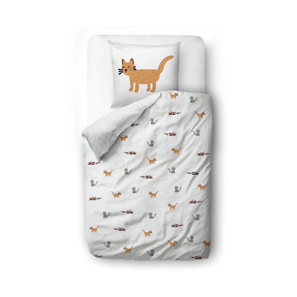 Biancheria da letto per culla in cotone sateen 100x130 cm Cats - Butter Kings