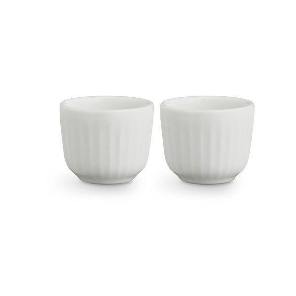 Set di 2 piatti per uova in porcellana bianca Hammershoi, ⌀ 8 cm Hammershøi - Kähler Design