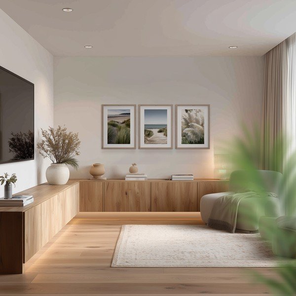 Set di dipinti stampati con cornice inclusa 3 pz 30x40 cm Tranquil – Styler-image-2