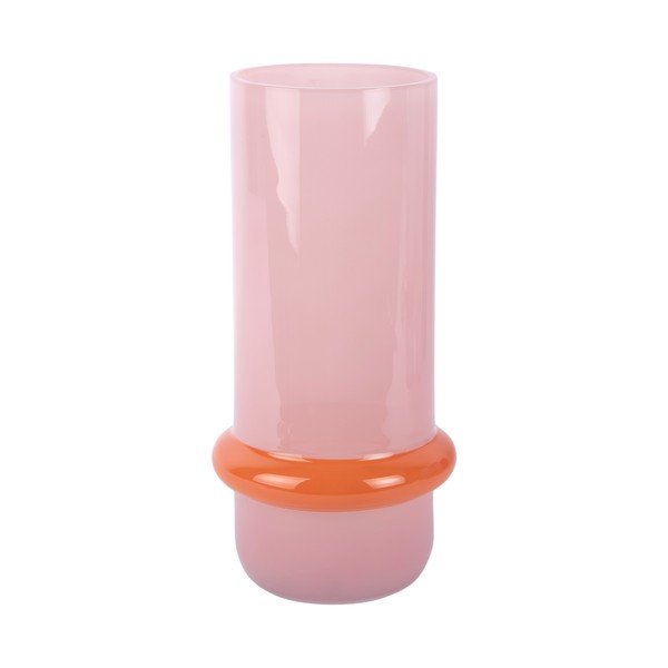 Vaso rosa chiaro in vetro (altezza totale 28 cm) Animado Anillo – PT LIVING