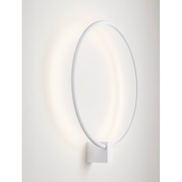 Lampada da parete LED bianco opaco in alluminio con intensità regolabile Cercio – Nova Luce-image-2