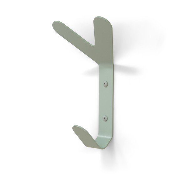 Gancio da parete verde polveroso in acciaio Frondo – Spinder Design