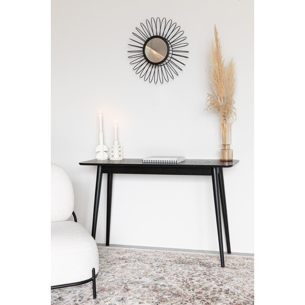 Tavolo consolle nero 40x120 cm Fabio – White Label-image-1