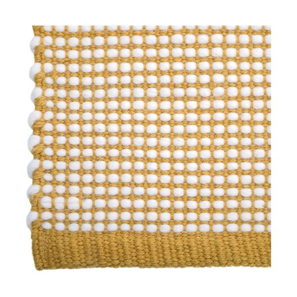 Tappeto giallo con lana 170x110 cm Bergen - Nattiot-image-3