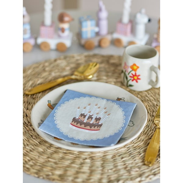 Set di tovaglioli di carta  20 pezzi Oscar - Bloomingville Mini-image-1