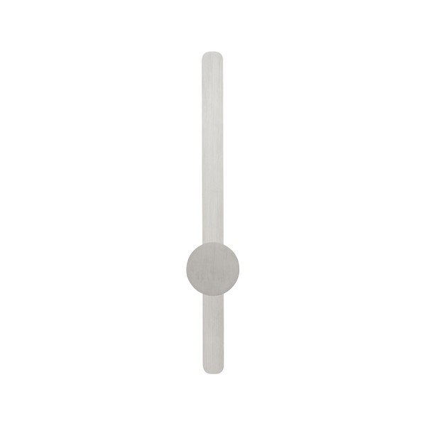 Lampada da parete LED color argento opaco in alluminio Norei – Nova Luce