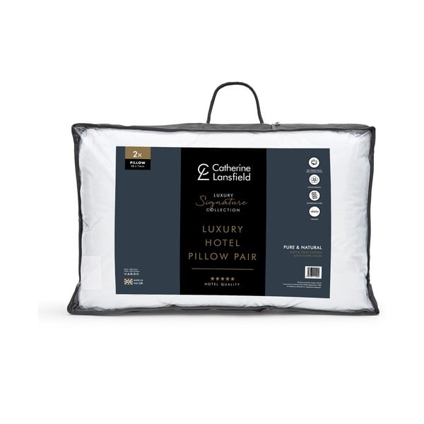 Cuscino 2 pz 48x74 cm Hotel Satin Stripe – Catherine Lansfield-image-4