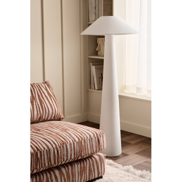 Lampada da terra bianca in tessuto (altezza totale 123 cm) Mila – Ellos Home-image-2