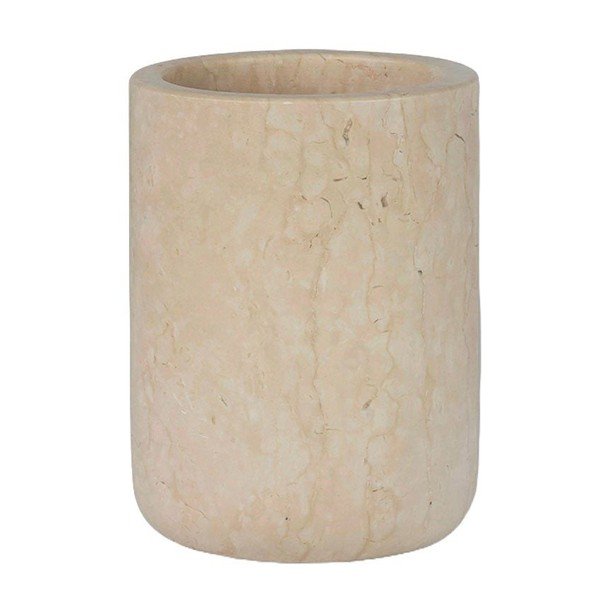 Coppa in marmo color crema per spazzolini da denti Marble - Mette Ditmer Denmark