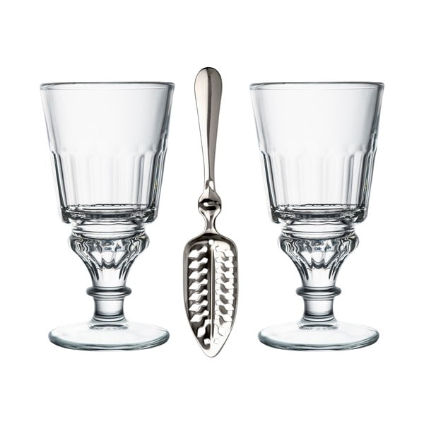 Set di cucchiai in vetro e acciaio inox 300 ml Absinthe - La Rochére-image-3