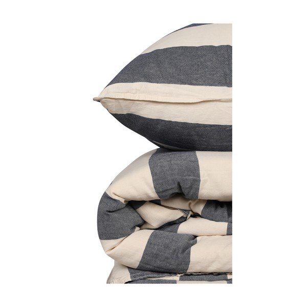 Biancheria da letto in cotone blu per letto matrimoniale 200x200 cm Stonewashed - Mijolnir-image-4
