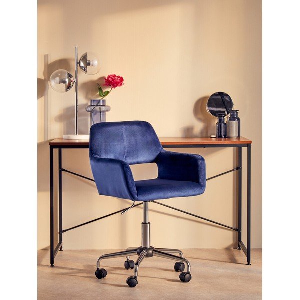 Sedia da ufficio blu imbottito Brent – Premier Housewares-image-3