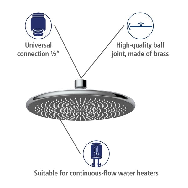 Soffione ø 22,5 cm Water Saving - Wenko-image-4