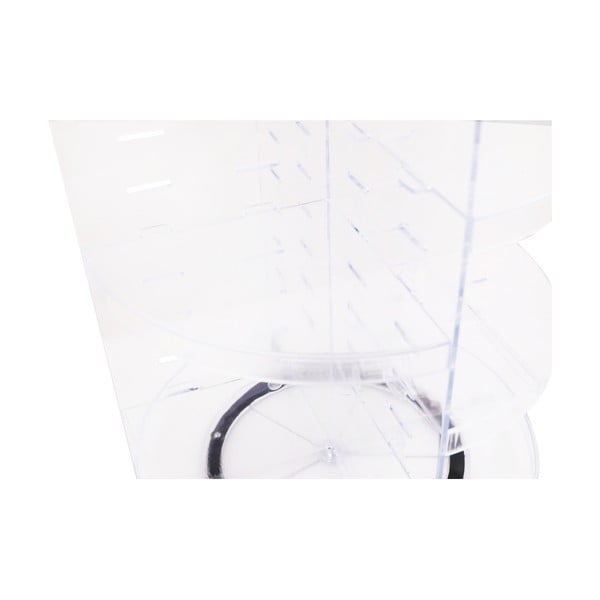 Organizer da bagno girevole in plastica trasparente per cosmetici - Hermia-image-4