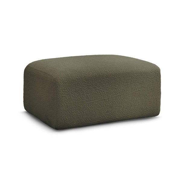 Poggiapiedi verde con rivestimento in bouclé Tina – Bobochic Paris-image-3