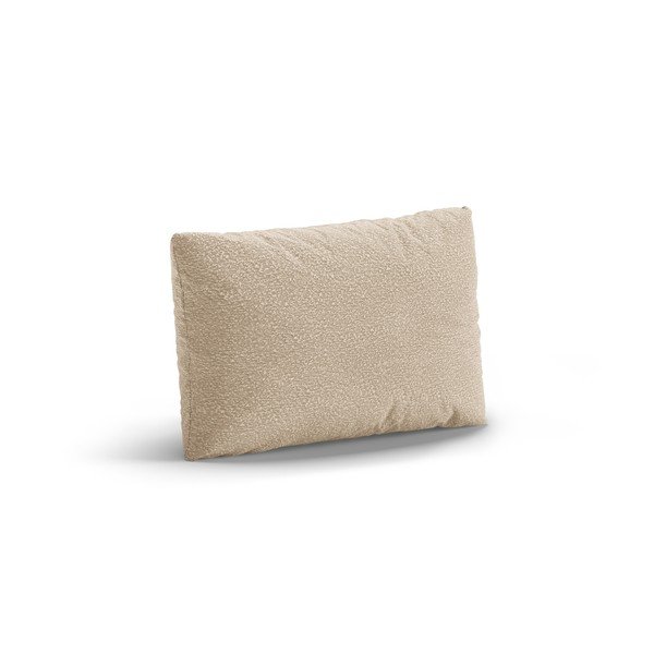 Cuscino per divano beige con rivestimento in bouclé Poppy – Micadoni -image-1