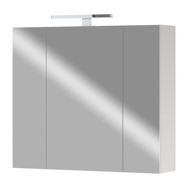 Mobile bagno grigio e beige con specchio 76x71 cm - Germania-image-1