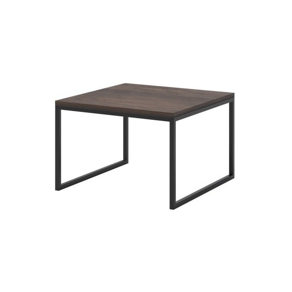 Tavolino marrone con gambe nere Eco, 60 x 40 cm - MESONICA