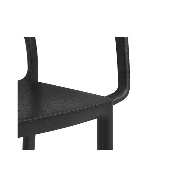 Sedia da giardino in plastica nera Metaline - Keter-image-4