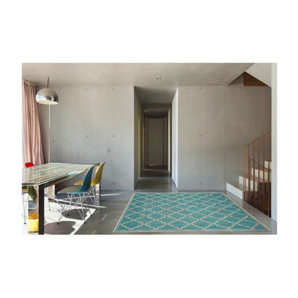 Tappeto turchese per esterni , 160 x 230 cm Intreccio - Floorita-image-4