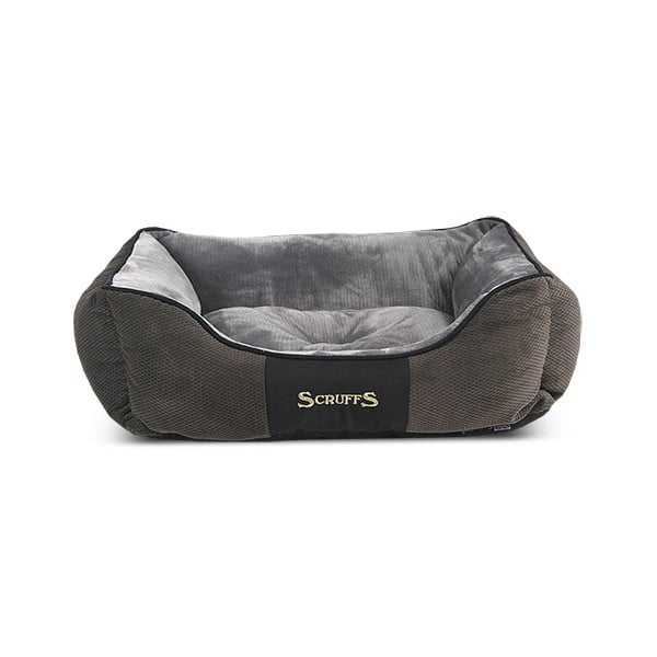 Letto per cani in peluche grigio scuro 50x60 cm Scruffs Chester M - Plaček Pet Products