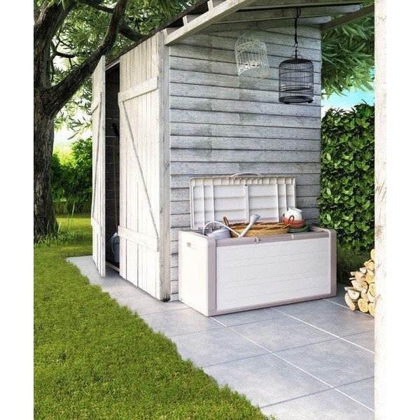 Contenitore da giardino beige in plastica Gulliver – Keter-image-1