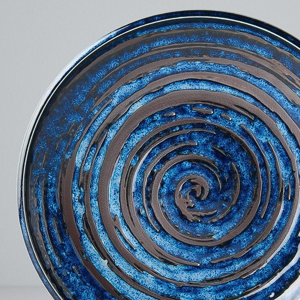 Piatto in ceramica blu Swirl, ø 20 cm Copper - MIJ-image-2