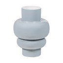 Vaso grigio chiaro in metallo (altezza totale 27 cm) Auri – WOOOD