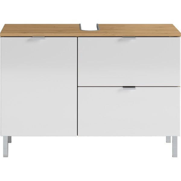 Mobile bianco sotto il lavabo in rovere 80x56 cm Mauresa - Germania-image-2