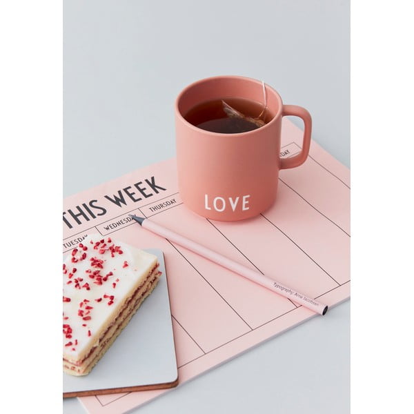 Tazza in porcellana rosa Love - Design Letters-image-2