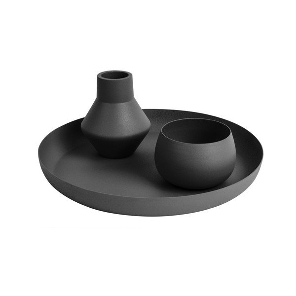 Černá váza PT LIVING Nimble Angled, ⌀ 9 cm-image-1