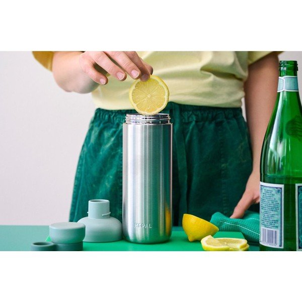 Bottiglia nera/argentata in acciaio inox 700 ml Vita – Mepal-image-1