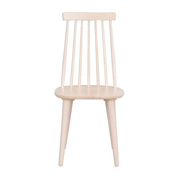 Sedia da pranzo in legno di gomma beige Lotta - Rowico-image-3