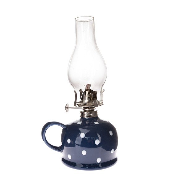 Lampada a cherosene in ceramica (altezza totale 28 cm) – Dakls