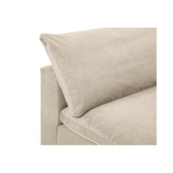 Parte angolare beige del divano modulare in velluto a coste, angolo destro Galaxy - Windsor & Co Sofas-image-1