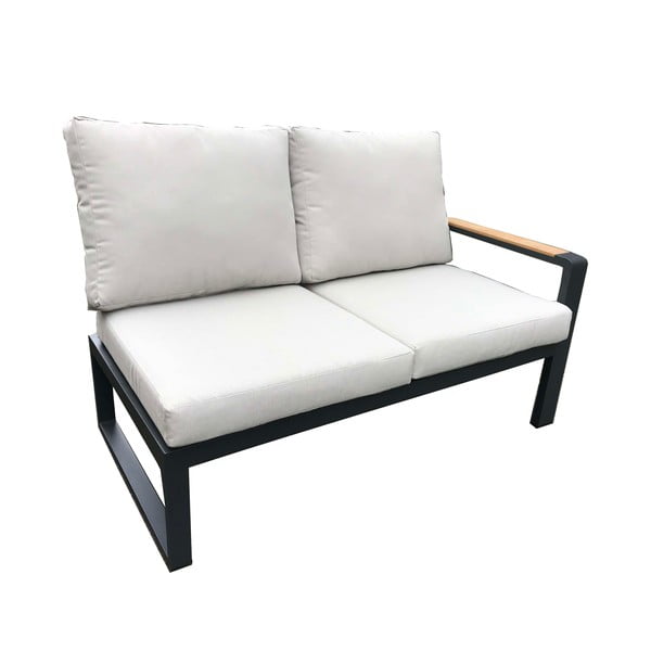 Set da giardino in alluminio grigio per 5 persone Rotterdam - Rojaplast-image-3