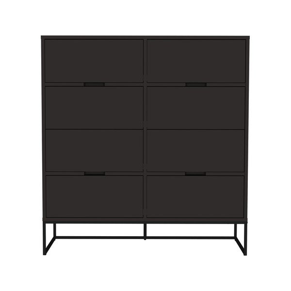 Cassettiera nera , 118 x 127 cm Lipp - Tenzo