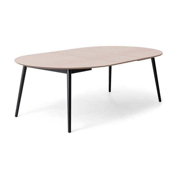 Tavolo da pranzo rotondo estensibile con piano effetto rovere e pannello extra ø 135 cm Meza - Hammel Furniture-image-3