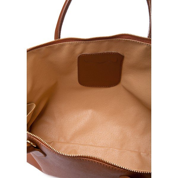 Borsa in pelle marrone cognac Liana - Massimo Castelli-image-3